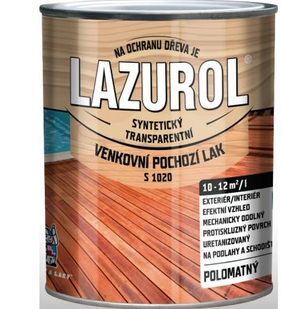 S 1020 Lazurol lak pochozí venkovní  4 L